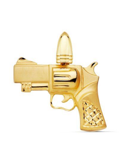 18K COLGANTE PISTOLA 46X39 MM