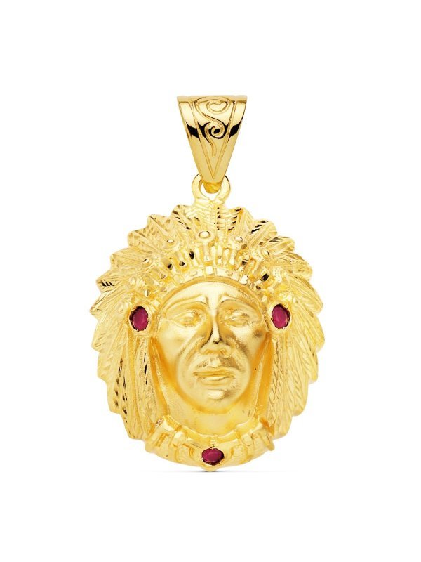 18K COLGANTE COLGANTE INDIO...