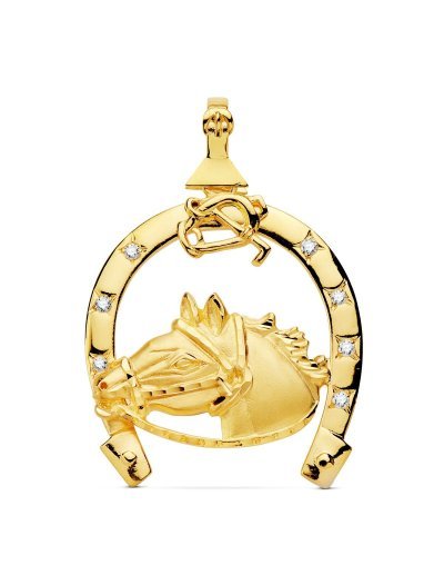 18K COLGANTE HERRADURA...