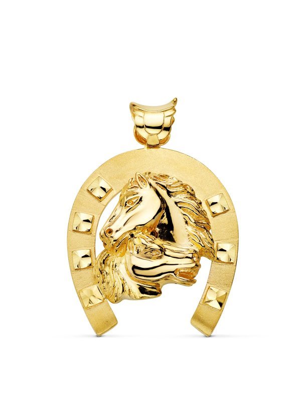 18K COLGANTE ORO AMARILLO HERRADURA...