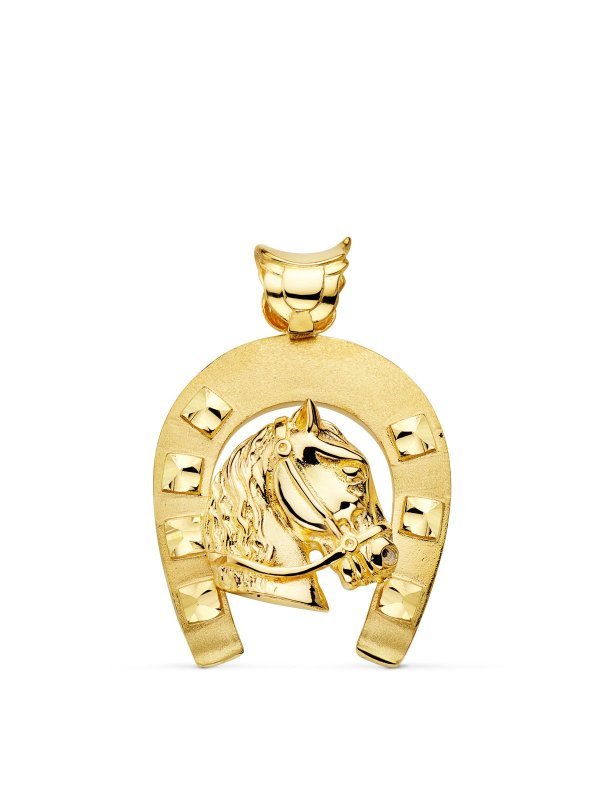 18K COLGANTE ORO AMARILLO HERRADURA...