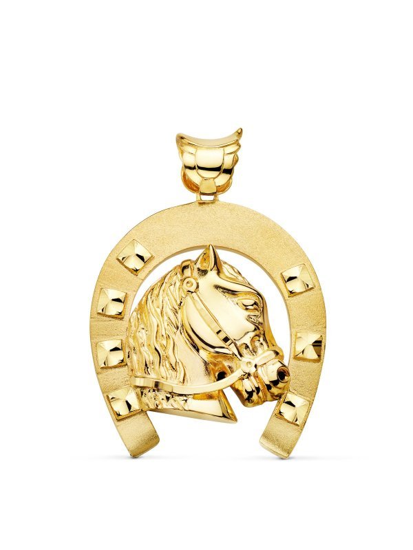 18K COLGANTE ORO AMARILLO HERRADURA...