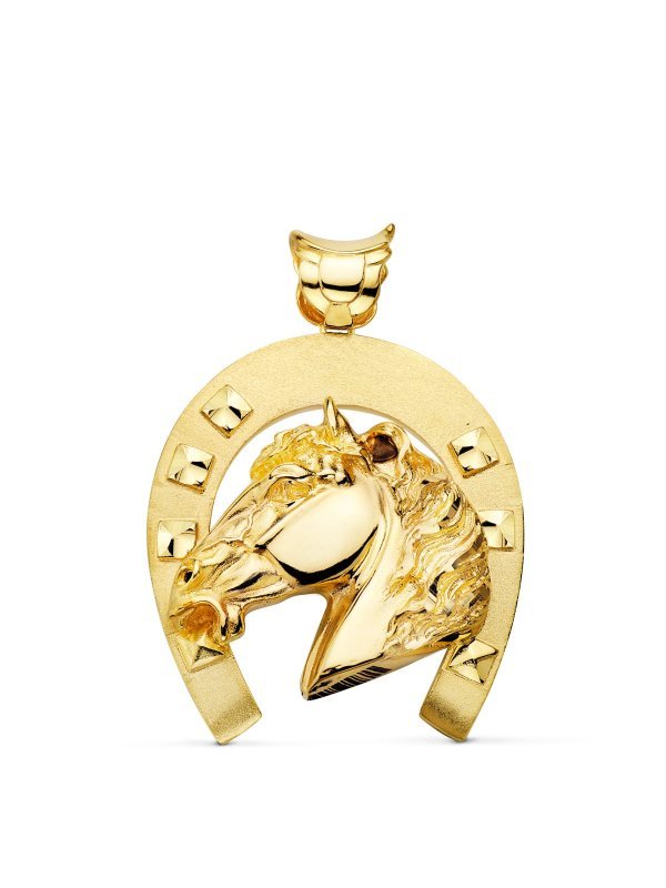 18K COLGANTE ORO AMARILLO HERRADURA...