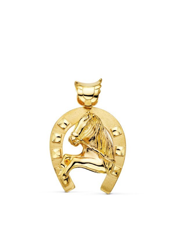 18K COLGANTE ORO AMARILLO HERRADURA...