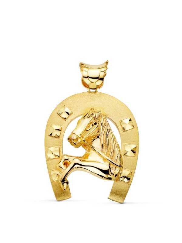 18K COLGANTE ORO AMARILLO HERRADURA...