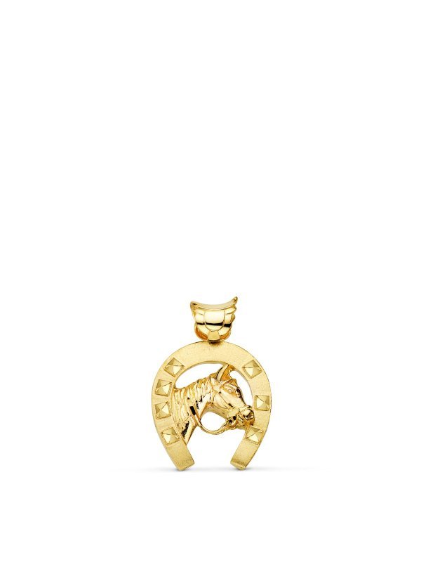 18K COLGANTE HERRADURA CABALLO 23X20 MM