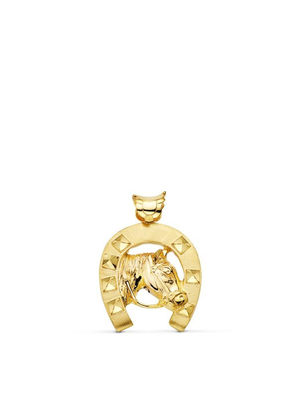 18K COLGANTE ORO AMARILLO HERRADURA...
