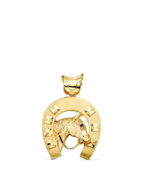 18K COLGANTE ORO AMARILLO HERRADURA...