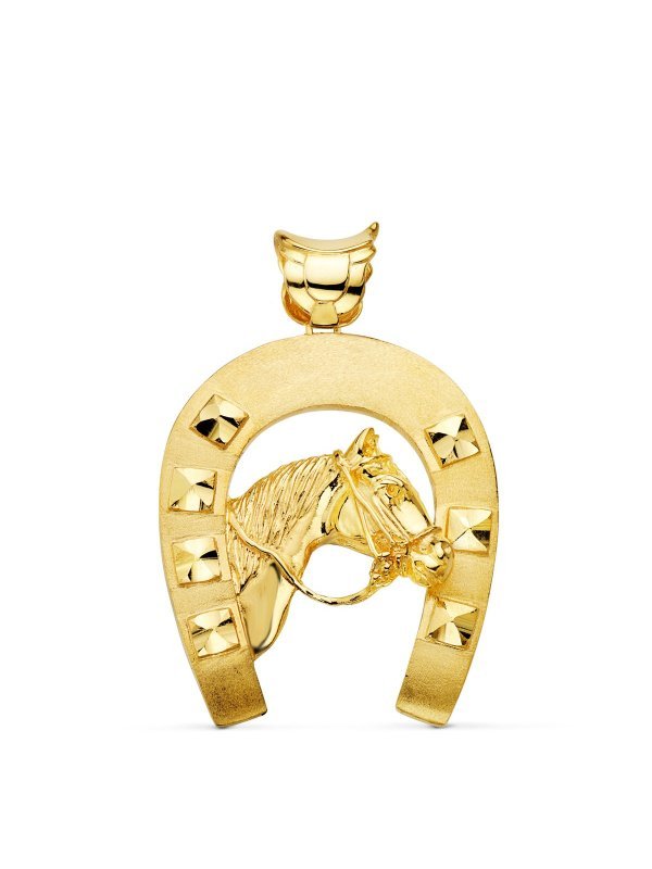 18K COLGANTE ORO AMARILLO HERRADURA...