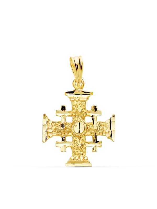 18K CRUZ DE JERUSALEM. 21X17 MM