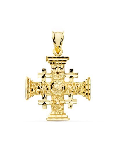 18K CRUZ DE JERUSALEN 27X23 MM