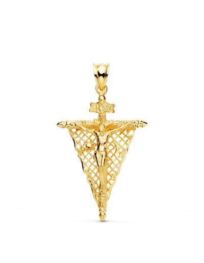 18K CRUZ ORO AMARILLO CON...