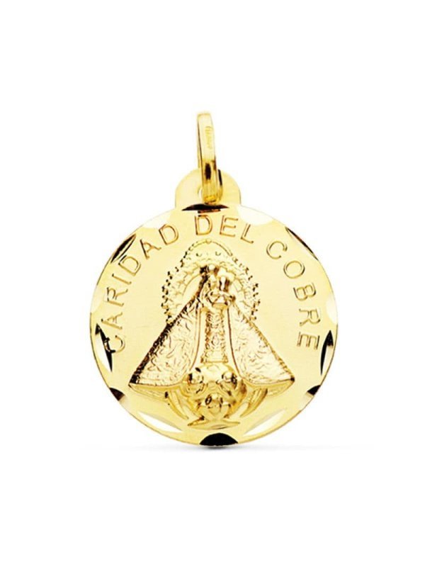 18K VIRGEN CARIDAD DEL COBRE 24 MM