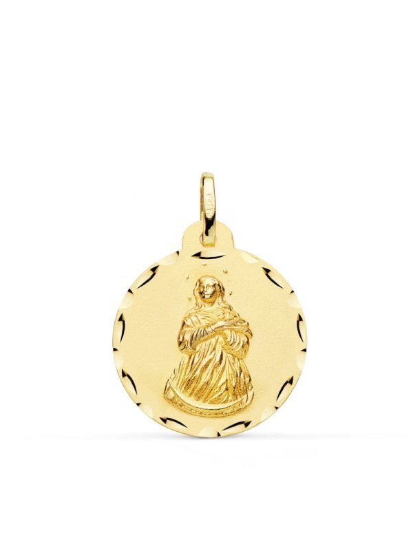 18K MEDALLA VIRGEN INMACULADA 22 MM