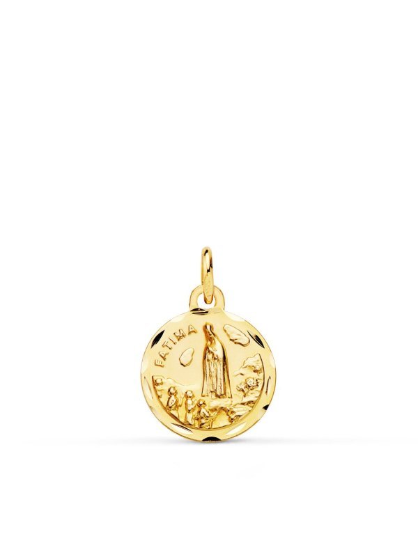 18K MEDALLA VIRGEN DE FATIMA 12 MM