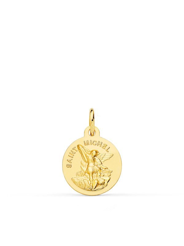 18K MEDALLA DE SAINT MICHEL 12 MM