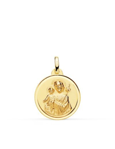 18K MEDALLA SAN JOSE BISEL...