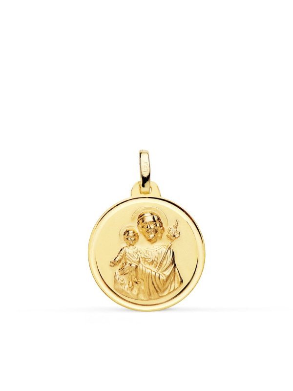18K MEDALLA SAN JOSE BISEL 18 MM