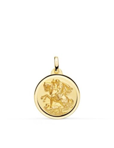 18K MEDALLA SAN JORGE BISEL 18 MM