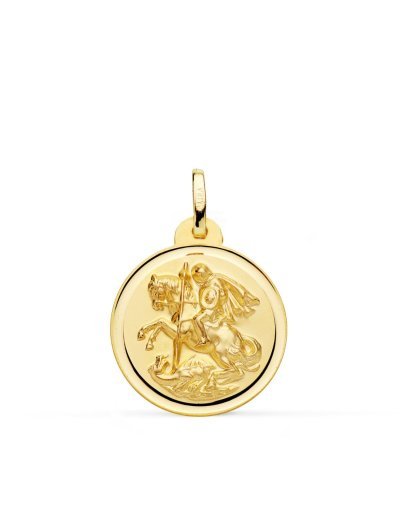 18K MEDALLA SAN JORGE BISEL...