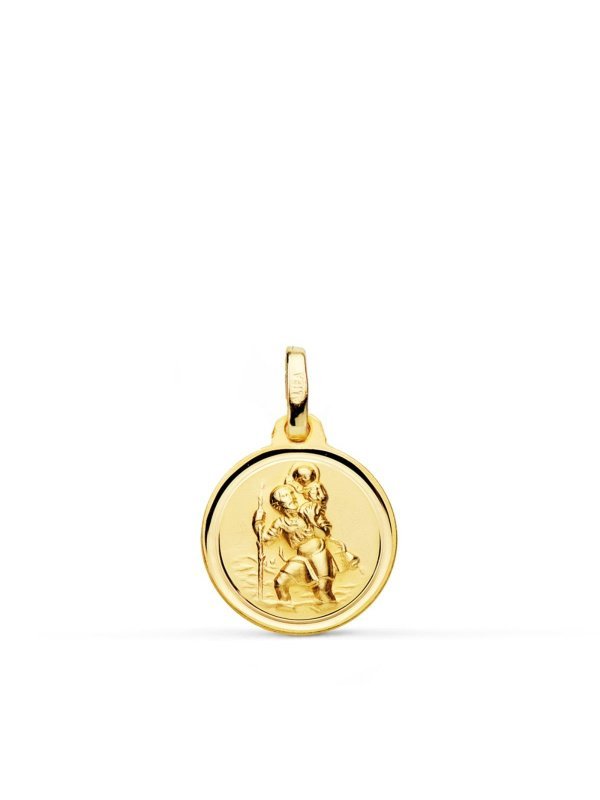 18K MEDALLA ORO AMARILLO SAN...