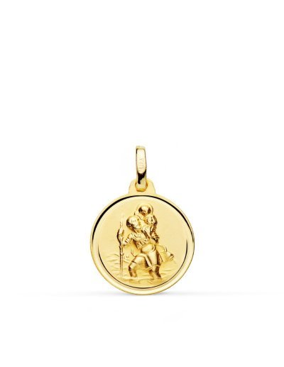 18K MEDALLA SAN CRISTOBAL...