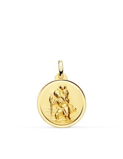 18K MEDALLA SAN CRISTOBAL...