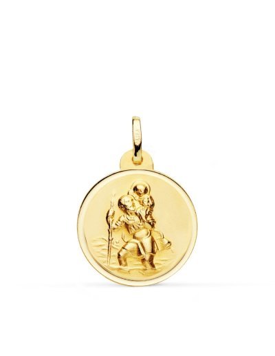 18K MEDALLA SAN CRISTOBAL...