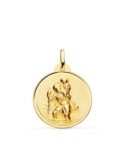 18K MEDALLA SAN CRISTOBAL...