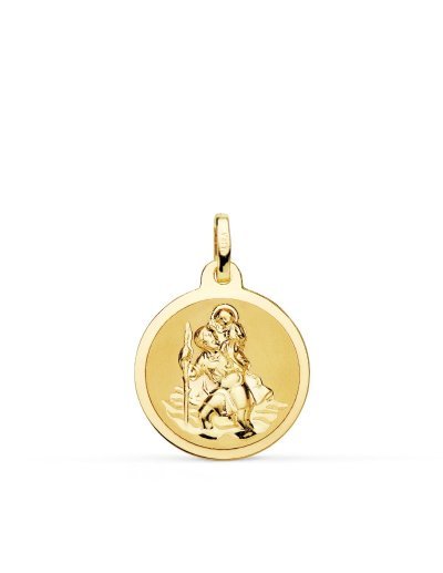 18K MEDALLA SAN CRISTOBAL...