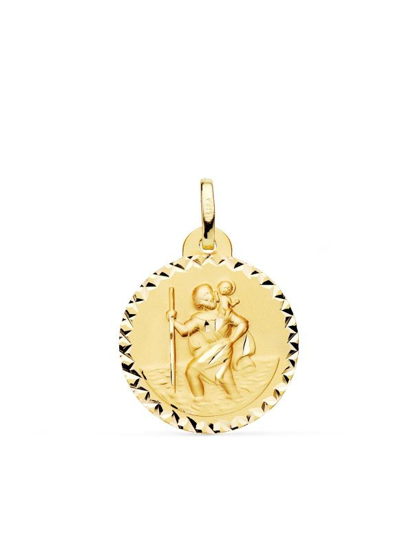 18K MEDALLA SAN CRISTOBAL TALLA...