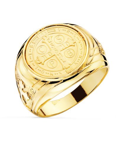18K SELLO ORO AMARILLO CRUZ...