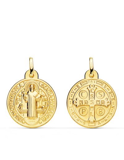 18K ESCAPULARIO MEDALLA SAN...