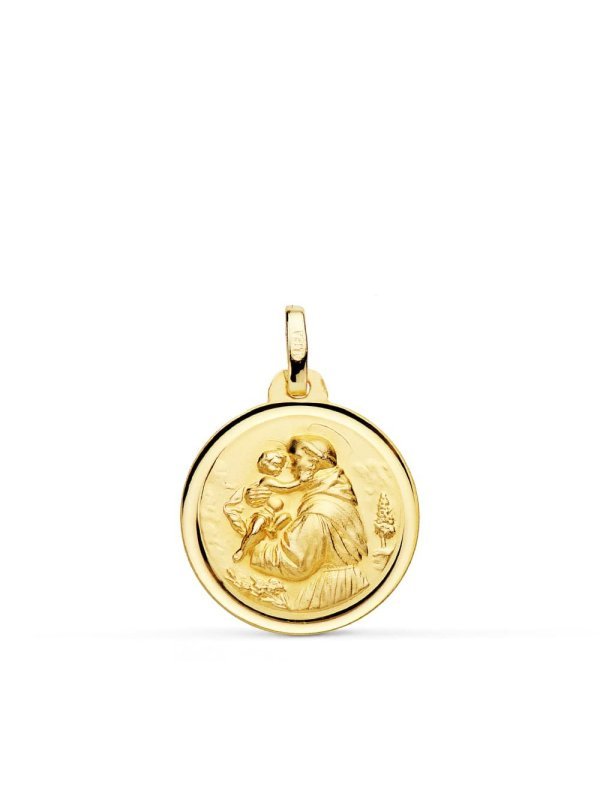 18K MEDALLA SAN ANTONIO BISEL 18 MM