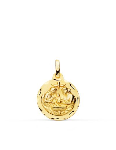 18K MEDALLA ORO AMARILLO...