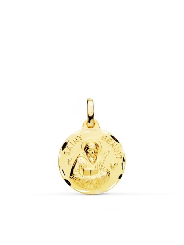 18K MEDALLA SAINT BENOIT 16 MM