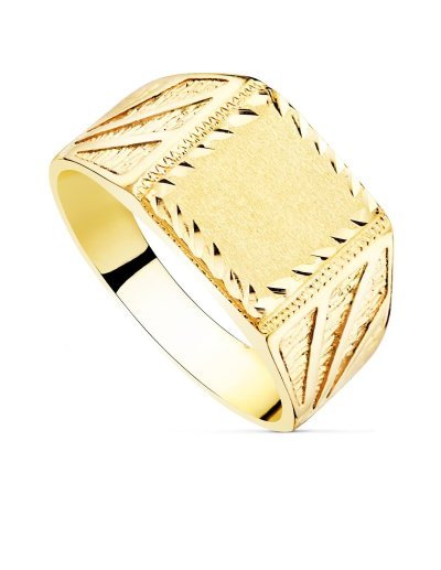 18K SELLO MACIZO CABALLERO...