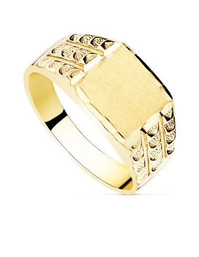 18K SELLO MACIZO CABALLERO...