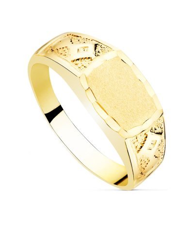 18K SELLO MACIZO CABALLERO...