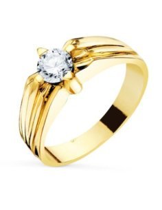 18K SOLITARIO ORO AMARILLO...