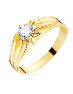 18K SOLITARIO ORO AMARILLO...