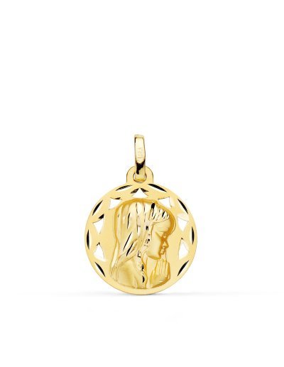 18K MEDALLA CALADA VIRGEN...