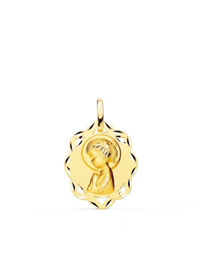 18K MEDALLA ORO AMARILLO...