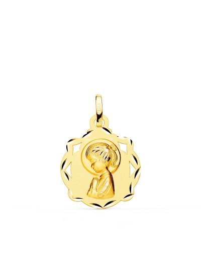 18K MEDALLA ORO AMARILLO...