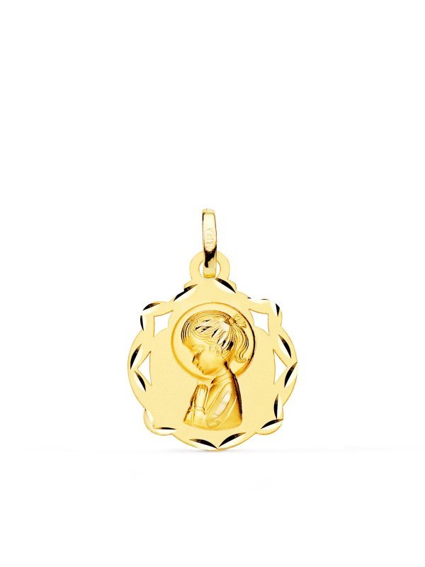 18K MEDALLA ORO AMARILLO CAPILLA...