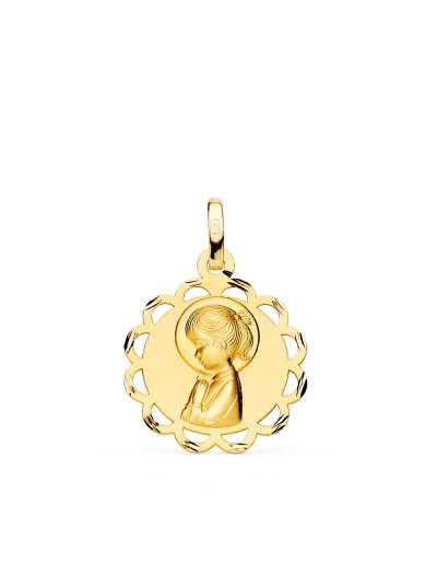 18K MEDALLA ORO AMARILLO...