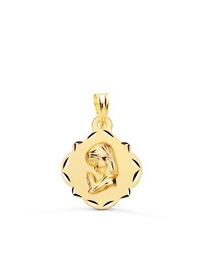 18K MEDALLA ORO AMARILLO...
