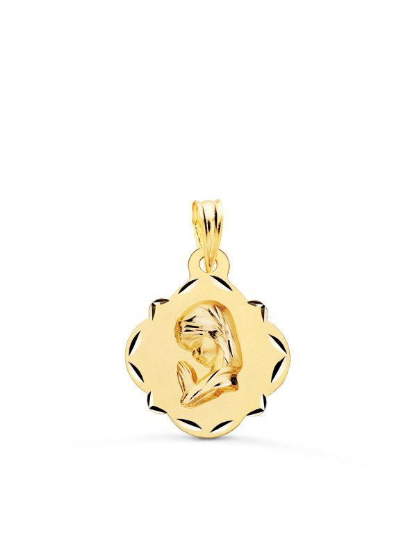 18K MEDALLA ORO AMARILLO VIRGEN NIÑA...