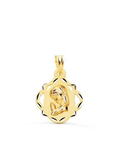 18K MEDALLA ORO AMARILLO...