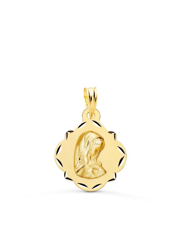 18K MEDALLA ORO AMARILLO VIRGEN NIÑA...